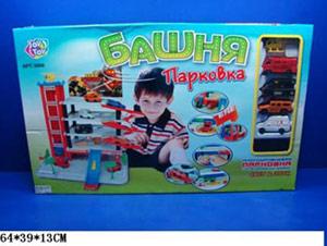 ГАРАЖ 5 УРОВНЕЙ НА БАТ. СВЕТ+ЗВУК 0845 EV11207/EV14732 В РУСС. КОР. 64*39*13СМ JT в кор.12шт ― Luckfamily.ru