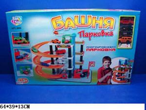 ГАРАЖ 4 УРОВНЯ С МАШИНКАМИ И АКСЕСС., В АССОРТ. 0849 EV9951 В РУСС. КОР. 64*39*13СМ в кор.8шт ― Luckfamily.ru