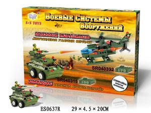 КОНСТРУКТОР ПЛАСТ. ВОЕННАЯ ТЕХНИКА С ФИГУРКАМИ, 158ДЕТ. SR040315 В РУСС. КОР. 29*5*20СМ в кор.2*24шт ― Luckfamily.ru
