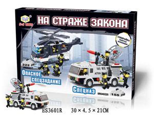 КОНСТРУКТОР ПЛАСТ. СПЕЦНАЗ SR040225 В РУСС. КОР. 30*5*21СМ в кор.2*24шт ― Luckfamily.ru