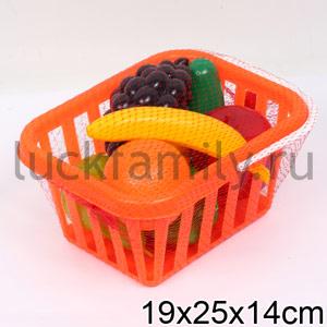 ИГР. НАБОР "ФРУКТЫ И ОВОЩИ" В КОРЗИНЕ в кор.8шт ― Luckfamily.ru