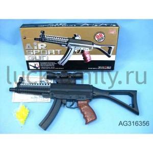 АВТОМАТ ПНЕВМ. С ОПТИЧ. ПРИЦЕЛОМ, С ПУЛЬКАМИ В КОР. в кор.2*36шт ― Luckfamily.ru