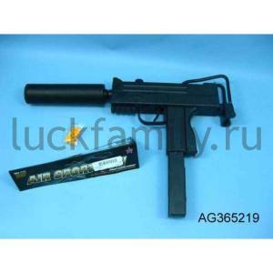 АВТОМАТ ПНЕВМ. С ГЛУШИТЕЛЕМ, С ПУЛЬКАМИ В ПАК. в кор.2*36шт. ― Luckfamily.ru