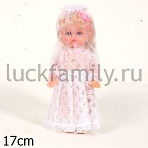 КУКЛА "НАСТЕНЬКА" НЕВЕСТА В ПАК. (РУСС. УП) 17СМ в кор.3*72шт ― Luckfamily.ru