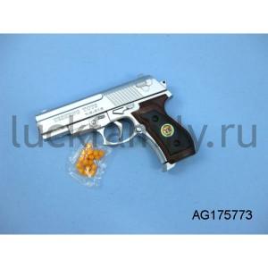 ПИСТОЛЕТ ПНЕВМ. С ПУЛЬКАМИ, ЦВЕТ В АССОРТ. В ПАК. в кор.2*192шт. ― Luckfamily.ru
