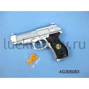 ПИСТОЛЕТ ПНЕВМ. С ПУЛЬКАМИ, ЦВЕТ В АССОРТ. В ПАК. в кор.2*192шт. ― Luckfamily.ru