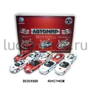 МАШИНА МЕТАЛЛ. ИНЕРЦ. ГОРОДСКИЕ СЛУЖБЫ, СВЕТ+ЗВУК JL08132-7 В ДИСПЛЕЕ 40*27*6СМ УП-12ШТ в кор.2*6уп ― Luckfamily.ru