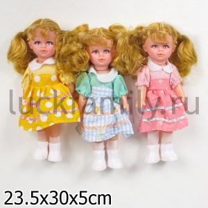 НАБОР ИЗ 3-Х КУКОЛ "НАСТЕНЬКА" В АССОРТ. В ПАК. 20СМ в кор.2*48наб ― Luckfamily.ru