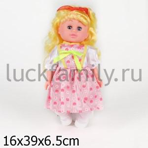 КУКЛА "НАСТЕНЬКА" ОЗВУЧ., РУСС. ЧИП, ГОВОРИТ 5 ФРАЗ, В АССОРТ. В ПАК. 28СМ в кор.2*36шт. ― Luckfamily.ru