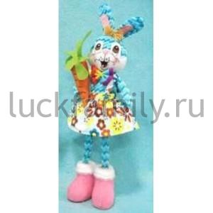 НОВОГОДНЕЕ УКРАШЕНИЕ КРОЛИК С МОРКОВКОЙ 41СМ В ПАК. в кор.72шт ― Luckfamily.ru