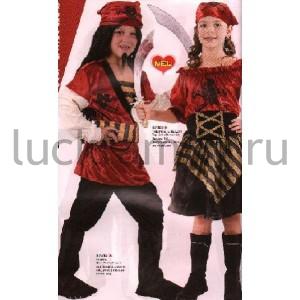 ДЕТСКИЙ КАРНАВАЛЬНЫЙ КОСТЮМ 4-6 ЛЕТ ПИРАТ В ПАК. в кор.36шт ― Luckfamily.ru