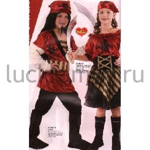 ДЕТСКИЙ КАРНАВАЛЬНЫЙ КОСТЮМ 11-14 ЛЕТ ПИРАТ В ПАК. в кор.36шт ― Luckfamily.ru