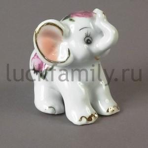ФИГУРКА ФАРФОР СЛОНИК 6СМ В КОР. УП-9ШТ в кор.40уп ― Luckfamily.ru