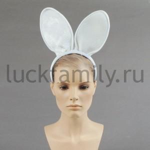 ОБОДОК КАРНАВАЛЬНЫЙ ЗАЯЧЬИ УШКИ БЕЛЫЕ В ПАК. УП-12ШТ в кор.6уп ― Luckfamily.ru