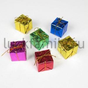 НАБОР ИЗ 48-МИ ЕЛОЧНЫХ УКРАШЕНИЙ ПОДАРОК 3,5СМ В ПЛАСТ. в кор.72наб ― Luckfamily.ru