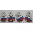 МАГНИТ КРОЛИК С ФЛАГОМ 7,5*5,3*3,2СМ В КОР. УП-12ШТ в кор.24уп