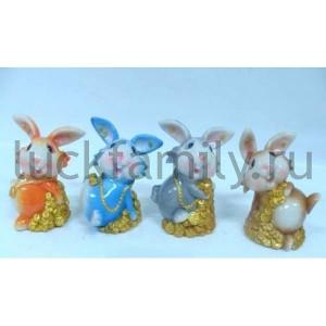 КОПИЛКА КРОЛИК В АССОРТ. 11*9,5*12СМ В КОР. УП-4ШТ в кор.9уп ― Luckfamily.ru