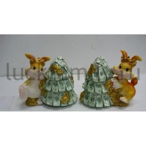 КОПИЛКА КРОЛИК 12,5*8,5*11СМ В КОР. в кор.48шт ― Luckfamily.ru