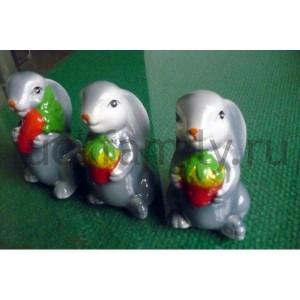 НАБОР Д/СПЕЦИЙ КРОЛИКИ (СОЛЬ И ПЕРЕЦ) 11*8,5*9,5СМ В КОР. УП-2ШТ в кор.24уп ― Luckfamily.ru