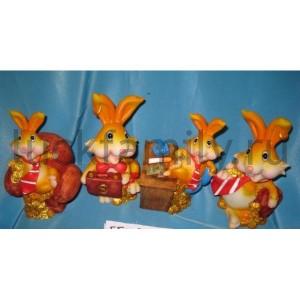 КОПИЛКА КРОЛИК 13СМ В КОР. в кор.48шт ― Luckfamily.ru