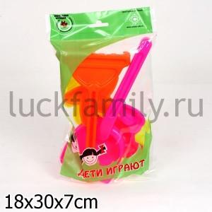 ДЕТСКИЙ ПЕСОЧНЫЙ НАБОР (ФОРМЫ ДЛЯ ПЕСКА, СОВОК,ГРАБЛИ)  в кор.35шт ― Luckfamily.ru
