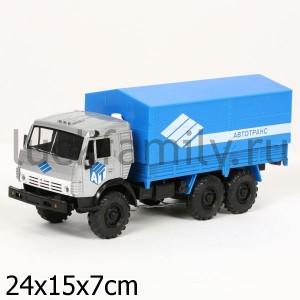 МАШИНА "ТЕХНОПАРК" МЕТАЛЛ. ИНЕРЦ. КАМАЗ АВТОТРАНС 1:43 СЪЕМНЫЙ ТЕНТ 3303-25 В КОР. в кор.24шт ― Luckfamily.ru