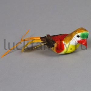 НОВОГОДНЕЕ УКРАШЕНИЕ ПТИЧКА 18СМ УП-12ШТ в кор.60уп ― Luckfamily.ru