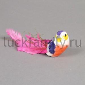 НОВОГОДНЕЕ УКРАШЕНИЕ ЖАР-ПТИЦА 13СМ УП-12ШТ в кор.100уп ― Luckfamily.ru