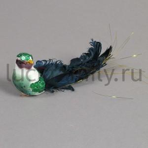НОВОГОДНЕЕ УКРАШЕНИЕ ЖАР-ПТИЦА 12СМ УП-12ШТ в кор.100уп ― Luckfamily.ru