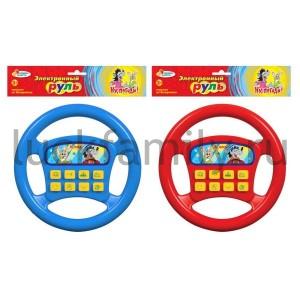 ИГРА ЭЛЕКТРОННЫЙ РУЛЬ "ИГРАЕМ ВМЕСТЕ" "НУ, ПОГОДИ!" НА БАТ. ОЗВУЧ. 1899 WS1101 В ПАК. в кор.2*24шт ― Luckfamily.ru
