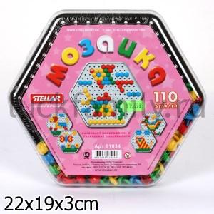МОЗАИКА (ДИАМЕТР 13ММ/110ДЕТ ШЕСТИГРАННАЯ КОРОБКА) уп.15шт ― Luckfamily.ru