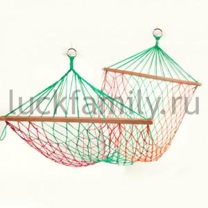 ГАМАК-СЕТКА "NEXT" НИТЬ-ХЛОПОК, ЦВЕТ В АССОРТ. EV4944 В ПАК. 210*80СМ в кор.1*24шт ― Luckfamily.ru