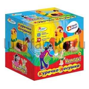 ИГРУШКА "ИГРАЕМ ВМЕСТЕ" КУРОЧКА-НЕСУШКА НА БАТ. СВЕТ+ЗВУК 20259 EV11264 В КОР. 15*8СМ в кор.2*30шт ― Luckfamily.ru