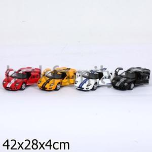МАШИНА FORD GT МЕТАЛЛ. ИНЕРЦ. 1:36 ОТКРЫВ. ДВЕРИ, В АССОРТ. В ДИСПЛЕЕ 13СМ УП-12ШТ в кор.2*6уп ― Luckfamily.ru