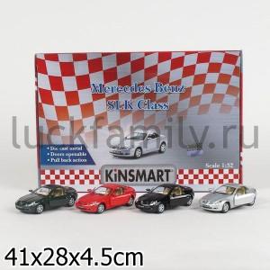 МАШИНА MERCEDES-BENZ SLK-CLASS МЕТАЛЛ. ИНЕРЦ. 1:32 ОТКРЫВ. ДВЕРИ В ДИСПЛЕЕ 13СМ УП-12ШТ в кор.2*6уп ― Luckfamily.ru