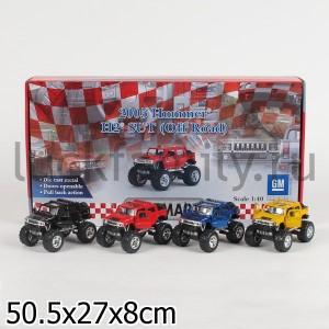 МАШИНА HUMMER H2 SUT OFF ROAD МЕТАЛЛ ИНЕРЦ. 1:40 ОТКРЫВ. ДВЕРИ В ДИСПЛЕЕ УП-12ШТ в кор.2*4уп ― Luckfamily.ru