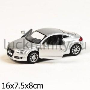 МАШИНА AUDI TT COUPE 2008 МЕТАЛЛ. ИНЕРЦ. ОТКРЫВ ДВЕРИ, ЦВЕТ В АССОРТ. 1:32 В КОР. в кор.4*24шт ― Luckfamily.ru
