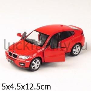 МАШИНА BMW X6 МЕТАЛЛ. ИНЕРЦ. 1:34 ОТКРЫВ. ДВЕРИ, ЦВЕТ В АССОРТ. В КОР. в кор.4*24шт ― Luckfamily.ru