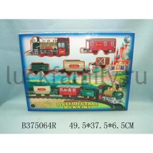 ЖЕЛЕЗНАЯ ДОРОГА НА БАТ. СВЕТ+ЗВУК, РУСС. ДИЗАЙН 1219 В РУСС. КОР. 50*38*7СМ в кор.16шт ― Luckfamily.ru