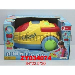 ПЫЛЕСОС НА БАТ. СО СВЕТОМ ZYC-0038 В РУСС. КОР. 34*23*20СМ в кор.2*6шт ― Luckfamily.ru