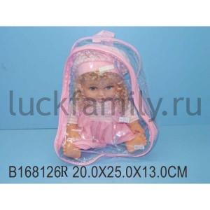КУКЛА ОЗВУЧ. РУССИФИЦ., В АССОРТ. AV02138 В РЮКЗАКЕ (РУСС. УП.) 20*25*13СМ в кор.36шт ― Luckfamily.ru