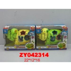 ИГРУШКА НА БАТ. БЕГЕМОТ, СВЕТ+ЗВУК, С ЛОГИЧ. ИГРОЙ ZYC-0050 В РУСС. КОР. 22*12*16СМ в кор.2*24шт ― Luckfamily.ru
