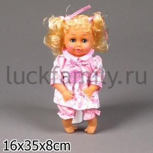 КУКЛА "НАСТЕНЬКА" ОЗВУЧ., РУСС. МЕЛОДИЯ+СТИХ, ОДЕЖДА В АССОРТ. В ПАК. (РУСС. УП.) 28СМ в кор.4*24шт ― Luckfamily.ru