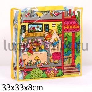КОВРИК-ПАЗЛ "СЕМЬЯ" 54ДЕТ. В СУМКЕ 33*33*8СМ в кор.10шт ― Luckfamily.ru