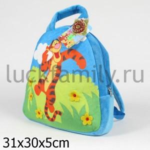 РЮКЗАК МЯГКИЙ DISNEY - "МУЛЬТИ-ПУЛЬТИ" "ТИГРУЛЯ" В ПАК. 30СМ в кор.24шт ― Luckfamily.ru