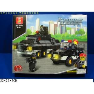 КОНСТРУКТОР ПЛАСТ. "ВОЕННАЯ ПОЛИЦИЯ" 311ДЕТ. В РУСС. КОР. 32*25*5СМ в кор.2*16шт ― Luckfamily.ru