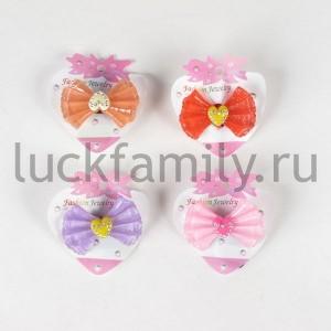 ЗАКОЛКА Д/ДЕВОЧЕК, В АССОРТ. В ПАК. УП-12ШТ в кор.150уп ― Luckfamily.ru