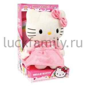 МЯГКАЯ ИГРУШКА "МУЛЬТИ-ПУЛЬТИ" "HELLO KITTY" ОЗВУЧ. РУСС. ЧИП В КОР. 22СМ в кор.12шт ― Luckfamily.ru