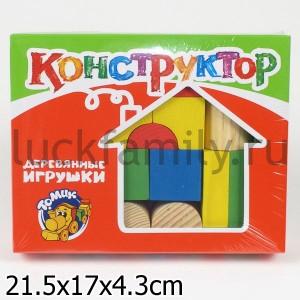 КОНСТРУКТОР "ЦВЕТНОЙ" 26ДЕТ. в кор.20шт ― Luckfamily.ru