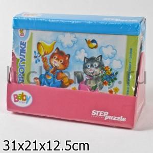 РАЗВИВАЮЩИЕ ПАЗЛЫ "BABY STEP" (СРЕДНИЙ) уп.16шт в кор.4уп ― Luckfamily.ru